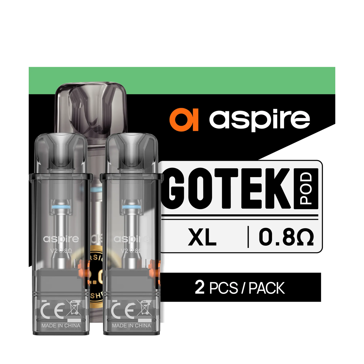 Aspire GoteK Replacement V2 Pods 2 Pack