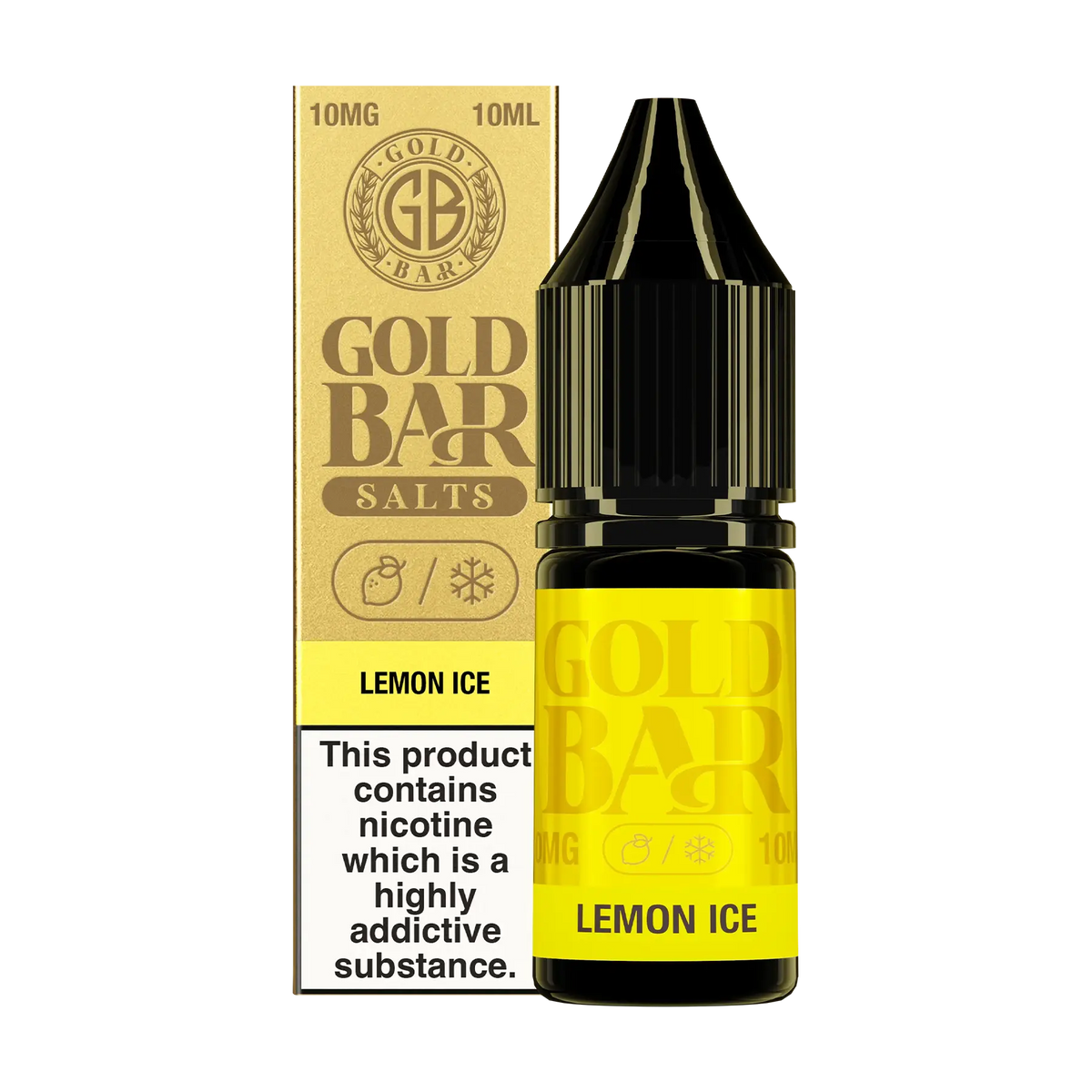 Gold Bar - Lemon Ice 10ml E Liquid Nicotine Salt