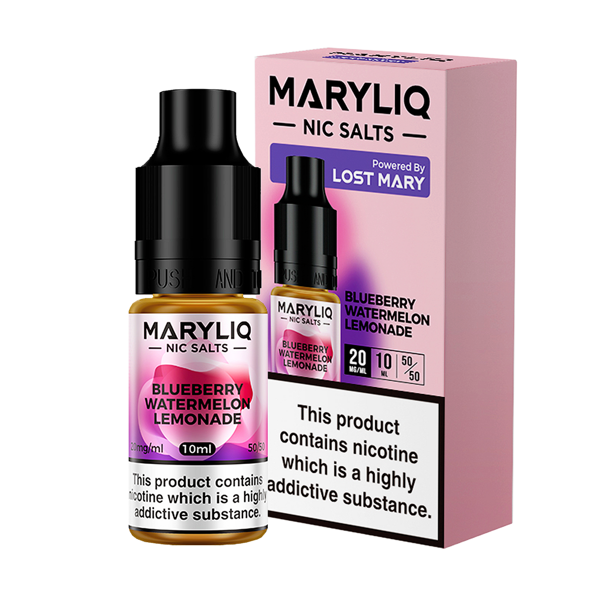 Maryliq - Blueberry Watermelon Lemonade 10ml E Liquid Nicotine Salt