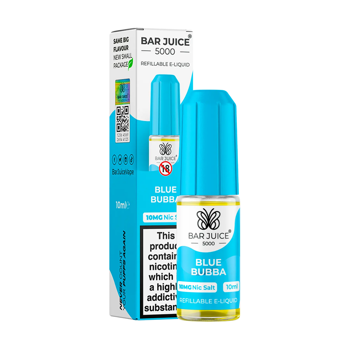 Bar Juice 5000 - Blue Bubba 10ml E Liquid Nicotine Salt