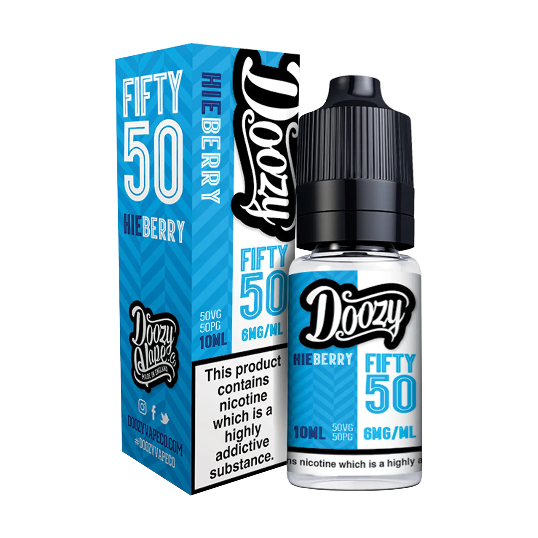 Doozy Fifty 50 - 10ml E Liquid Freebase Nicotine