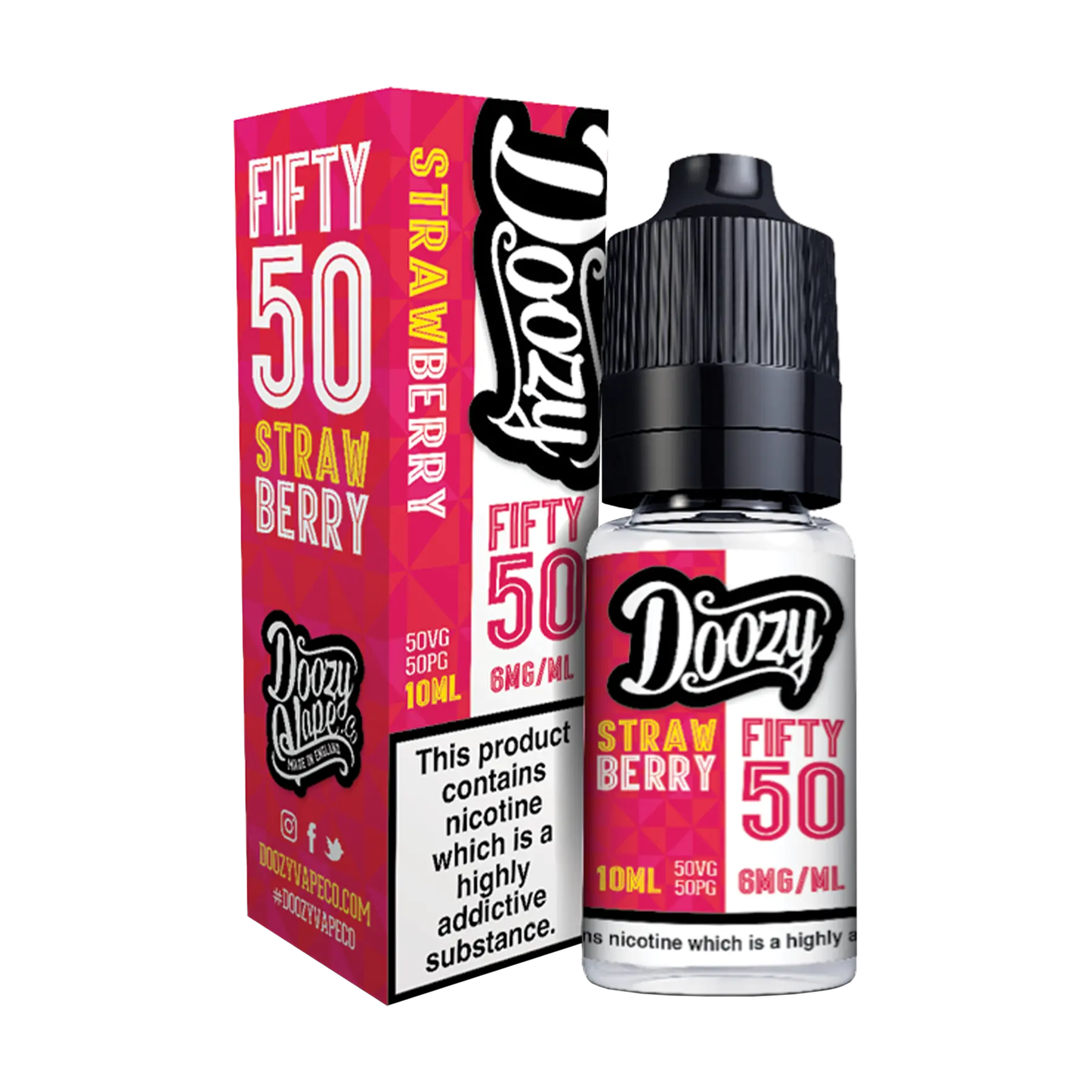 Doozy Fifty 50 - 10ml E Liquid Freebase Nicotine