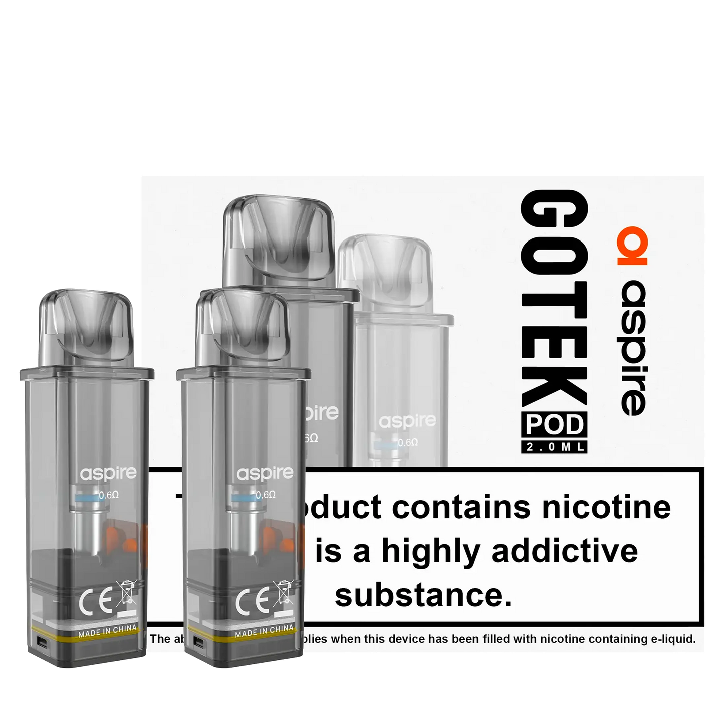 Aspire GoteK Replacement Pods 2 Pack