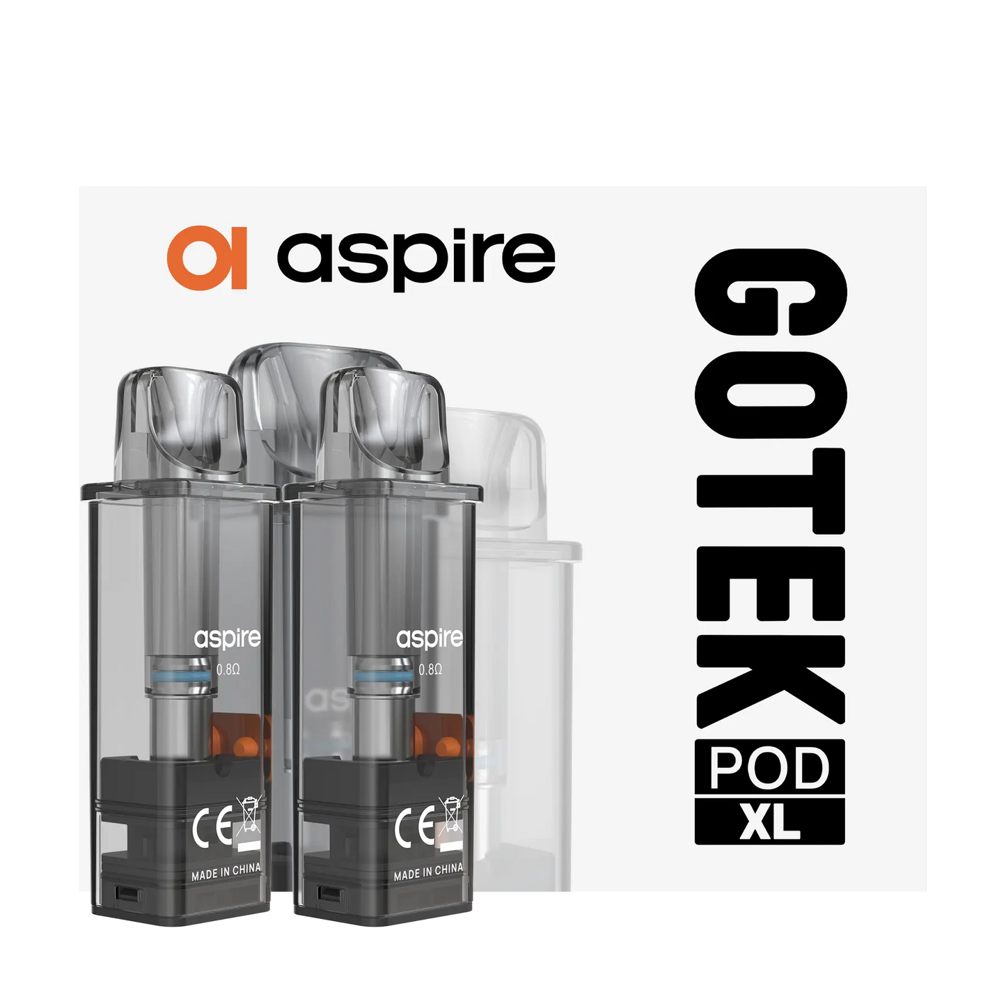 Aspire GoteK Replacement Pods - 0.8 XL