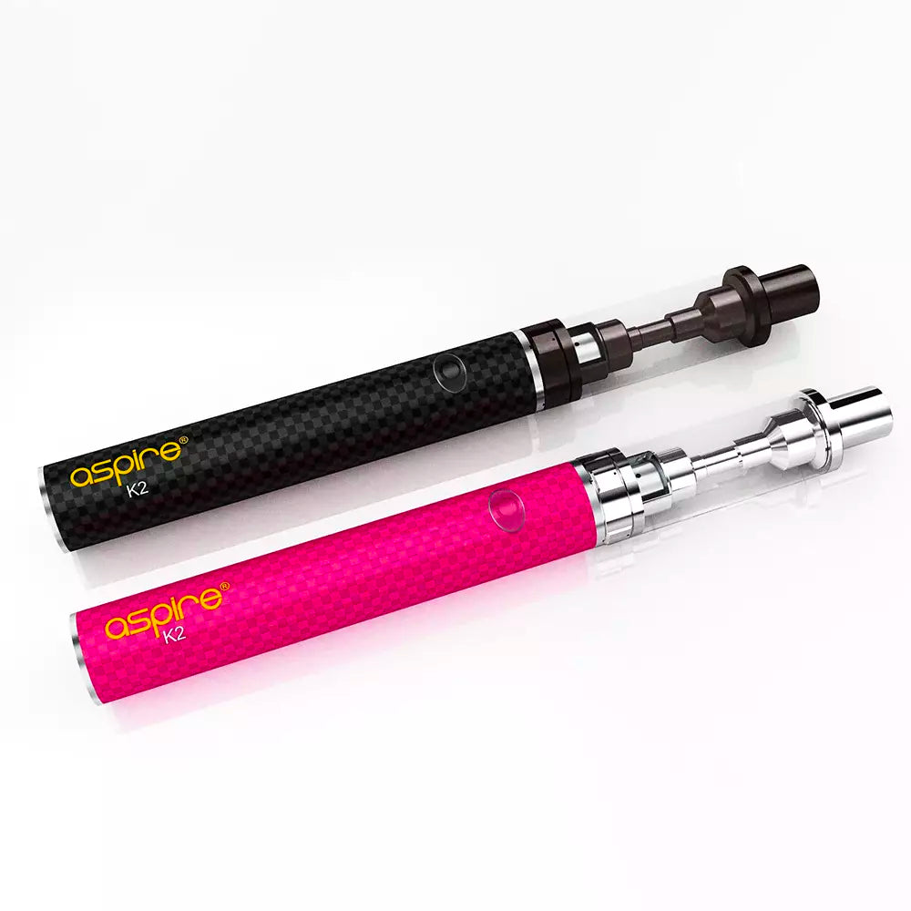 The Aspire K2 Kit is available in 2 colours, black or pink. No frills, no fuss!