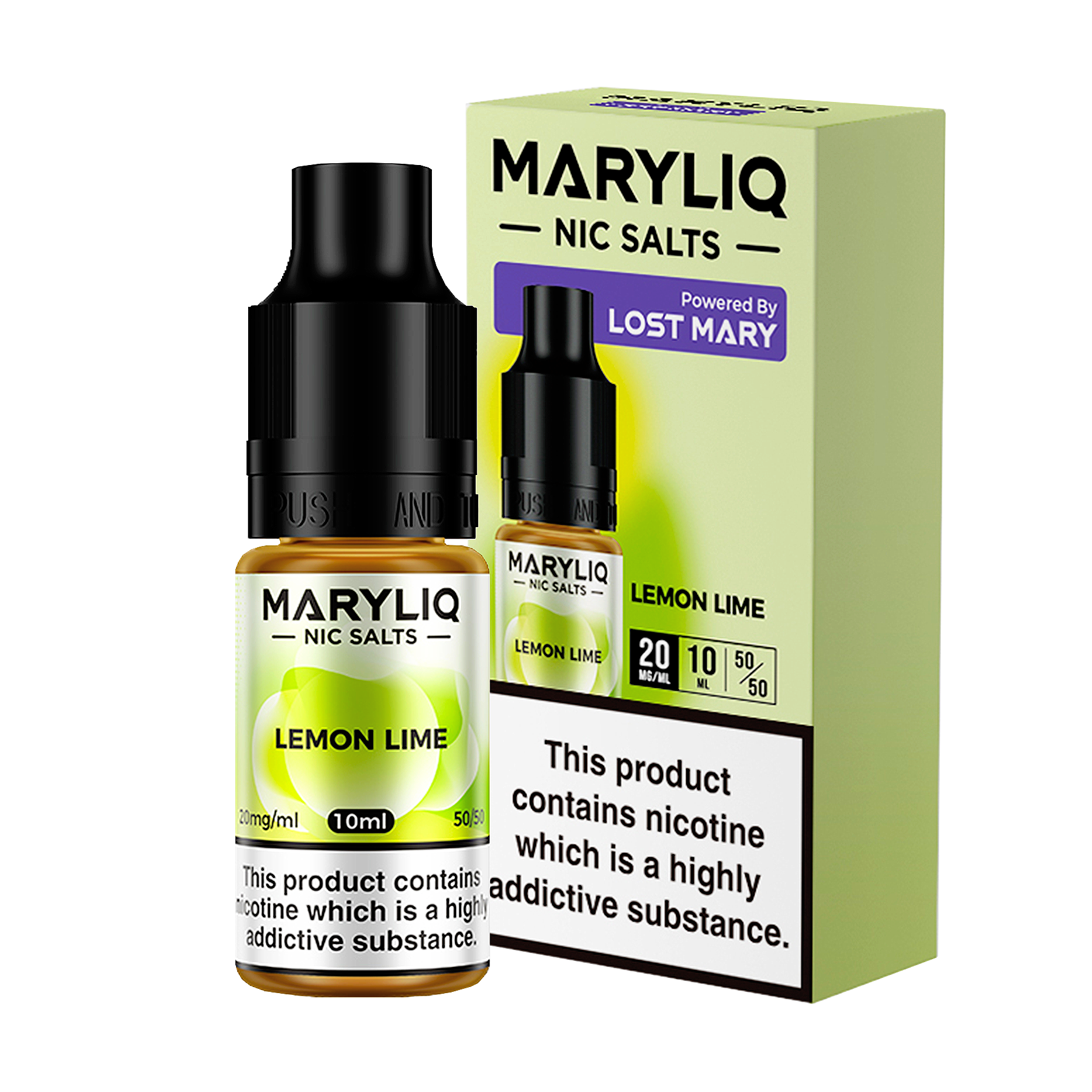 Maryliq - Lemon Lime 10ml E Liquid Nicotine Salt