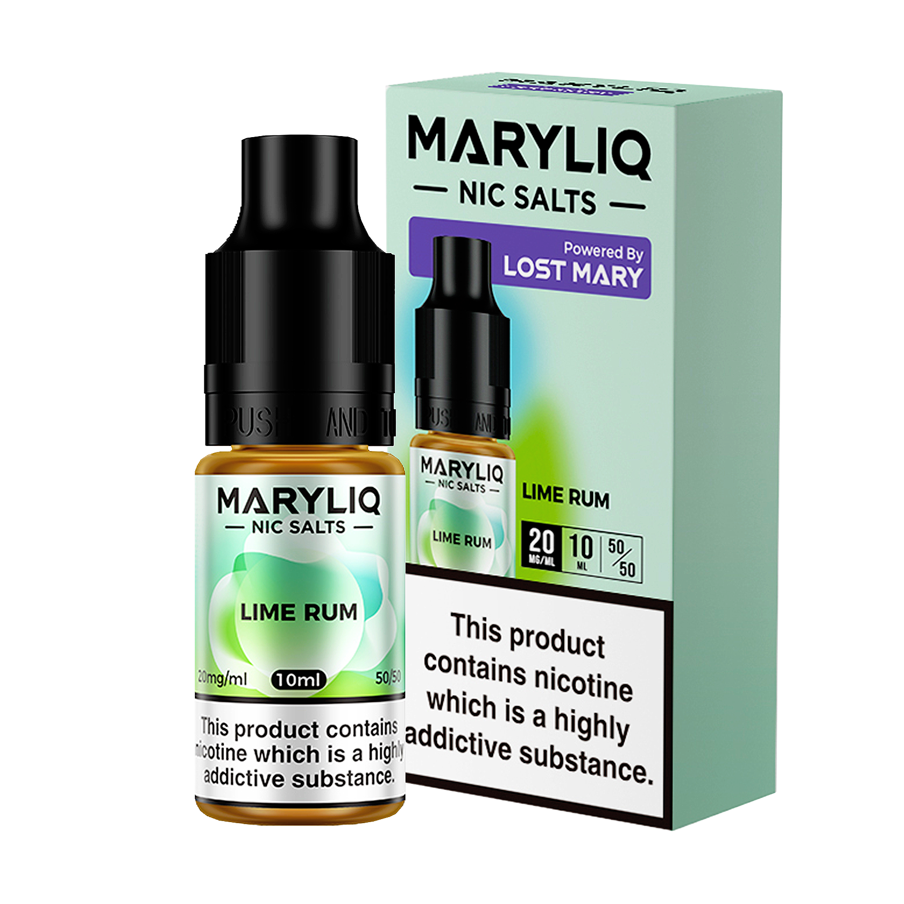 Maryliq - Lime Rum 10ml E Liquid Nicotine Salt