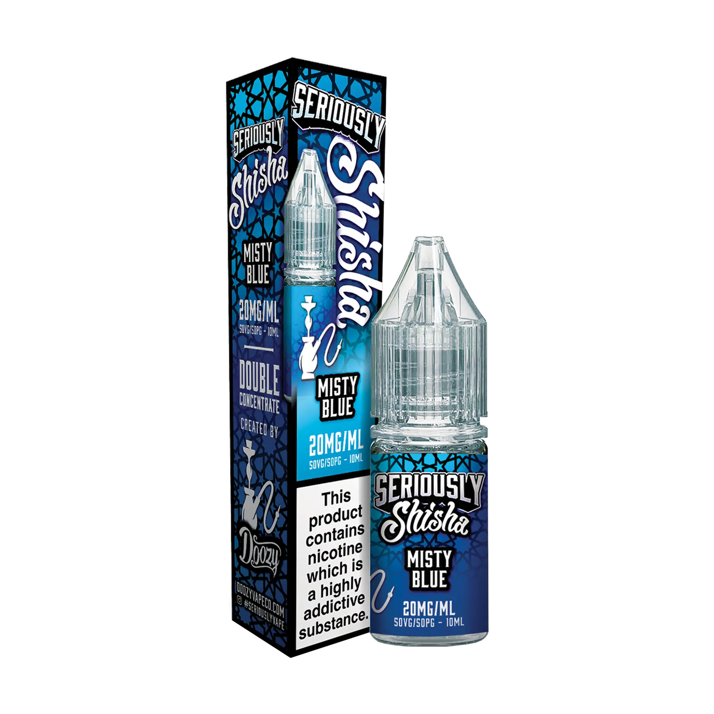 Doozy Seriously Shisha 10ml Nicotine Salt - Misty Blue