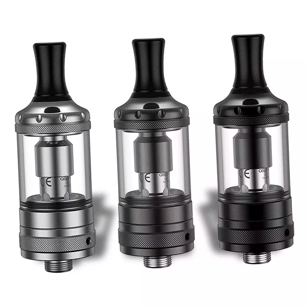 The Aspire Nautilus Nano is available in 3 distinctive colours, Stainless Steel, Gun Metal & Jet Black.