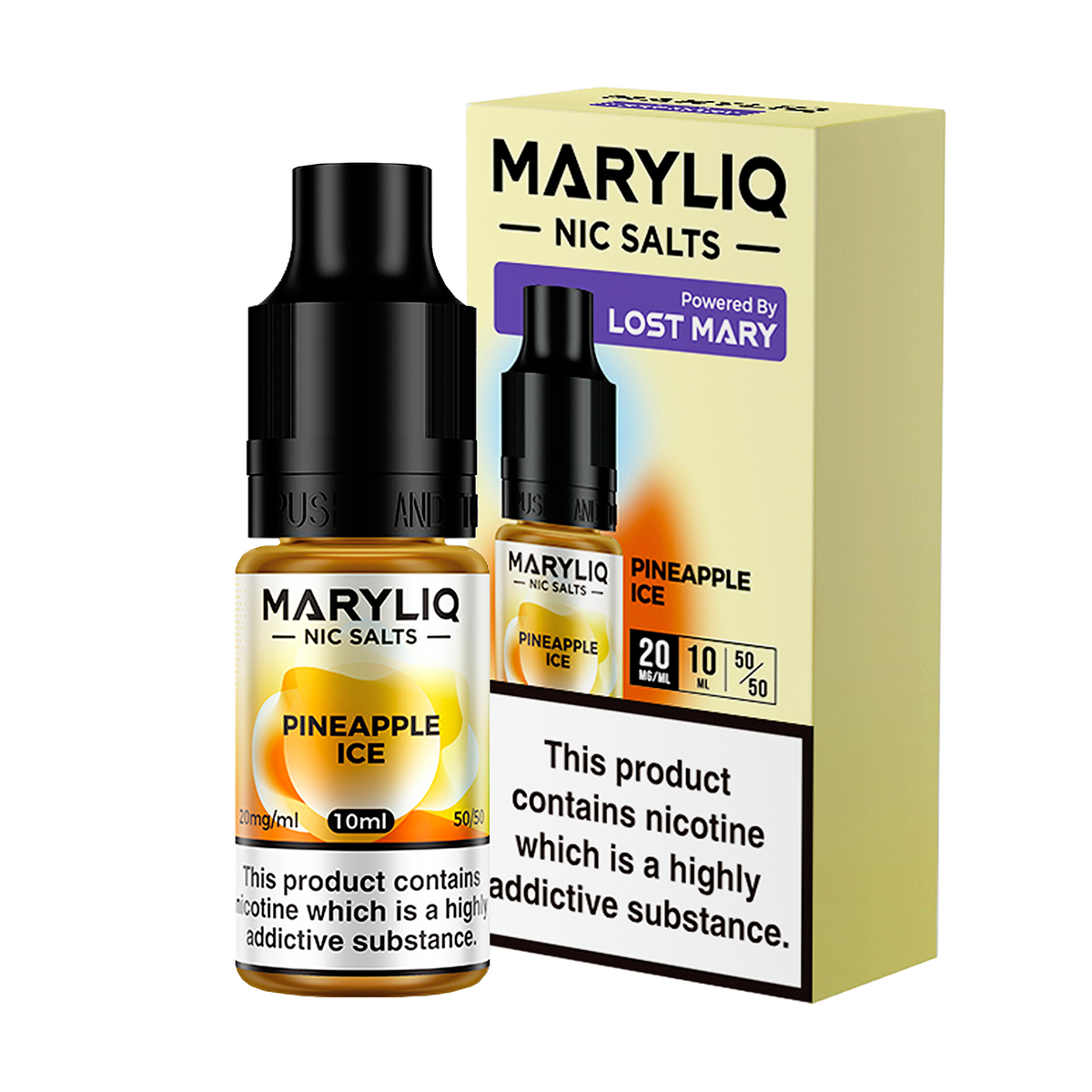 Maryliq - Pineapple Ice 10ml E Liquid Nicotine Salt