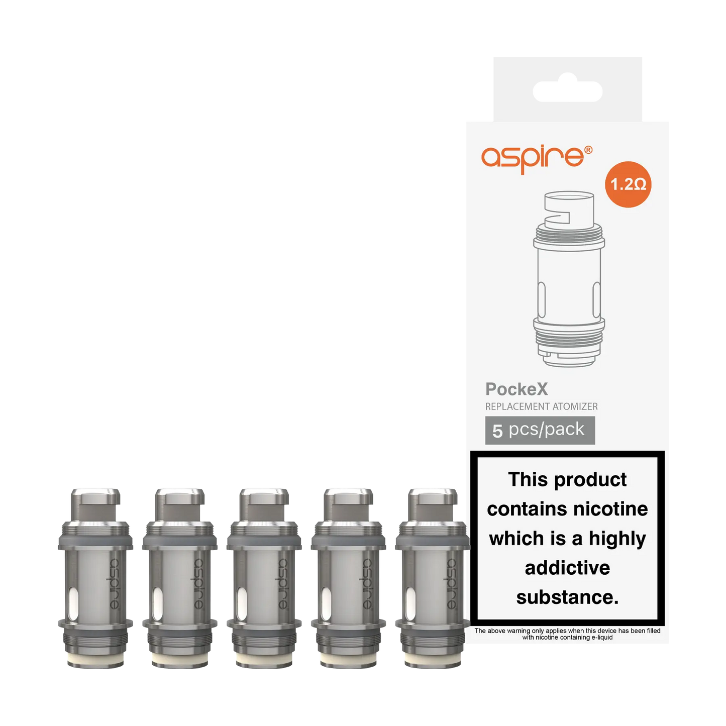 Aspire PockeX Coils - 1.2 Ohm