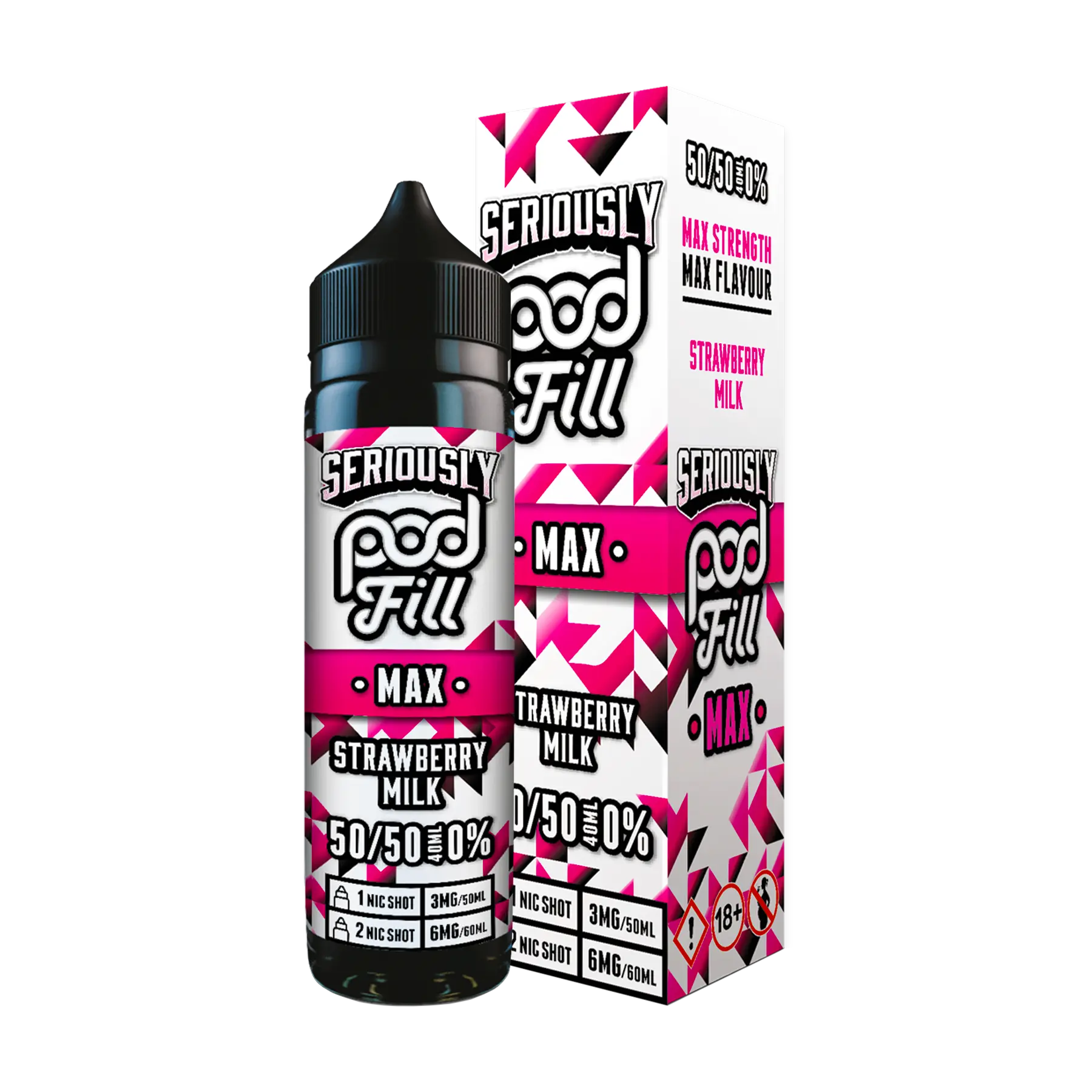 Doozy Seriously Pod Fill MAX Strawberry Milk 40ml E Liquid Shortfill