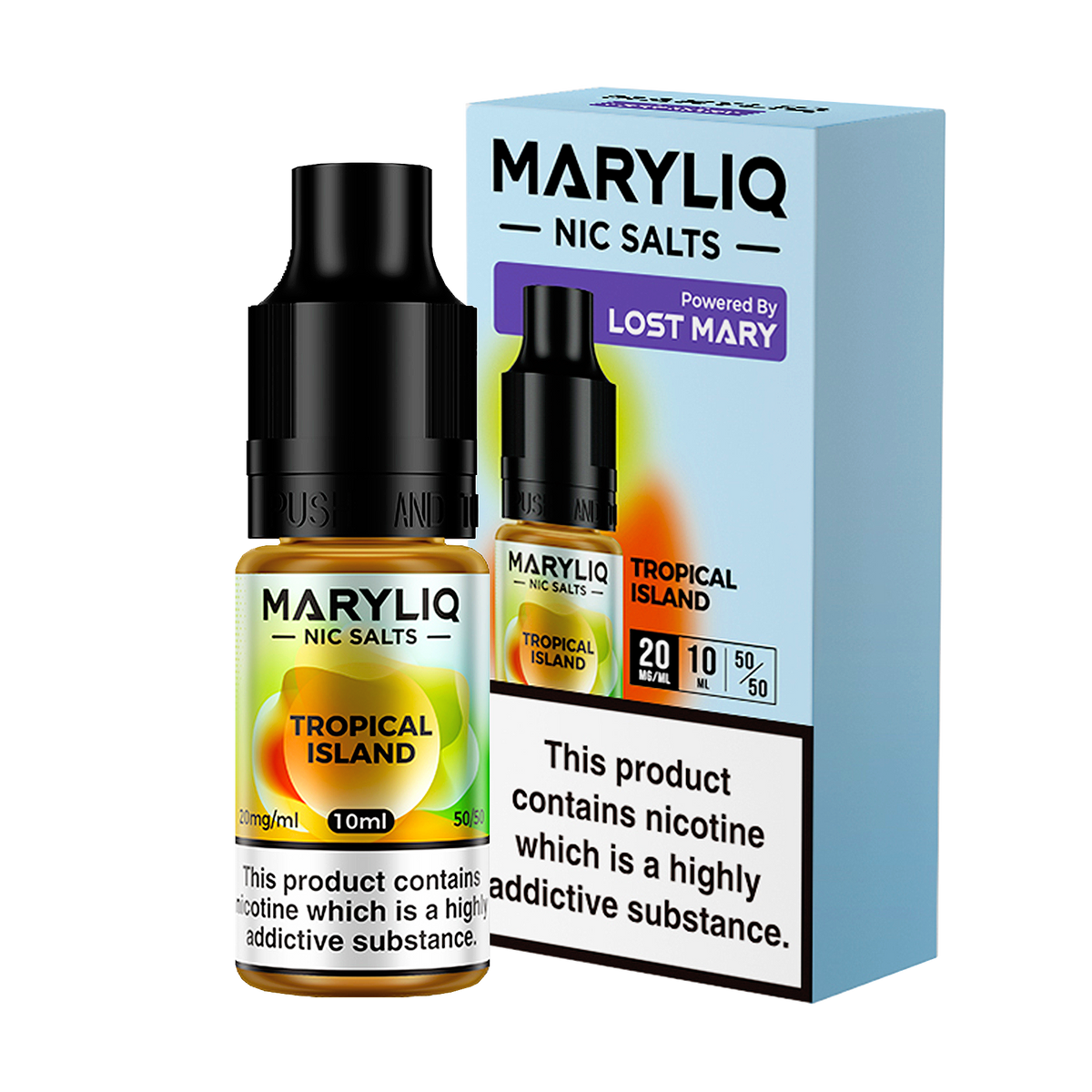 Maryliq - Tropical Island 10ml E Liquid Nicotine Salt