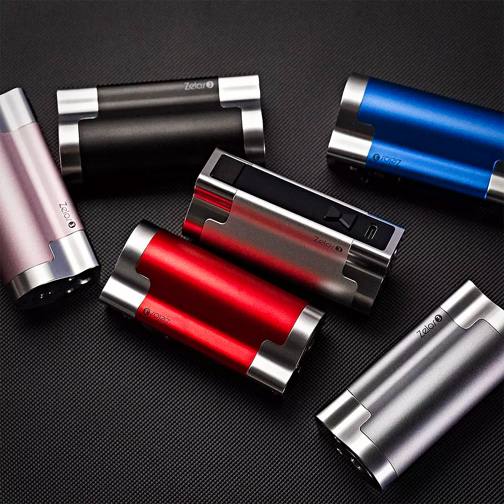 The Aspire Zelos 3 mod is available in a plethora of colours, such as Black, Blue, Gun Metal, Pink, Red & Silver.