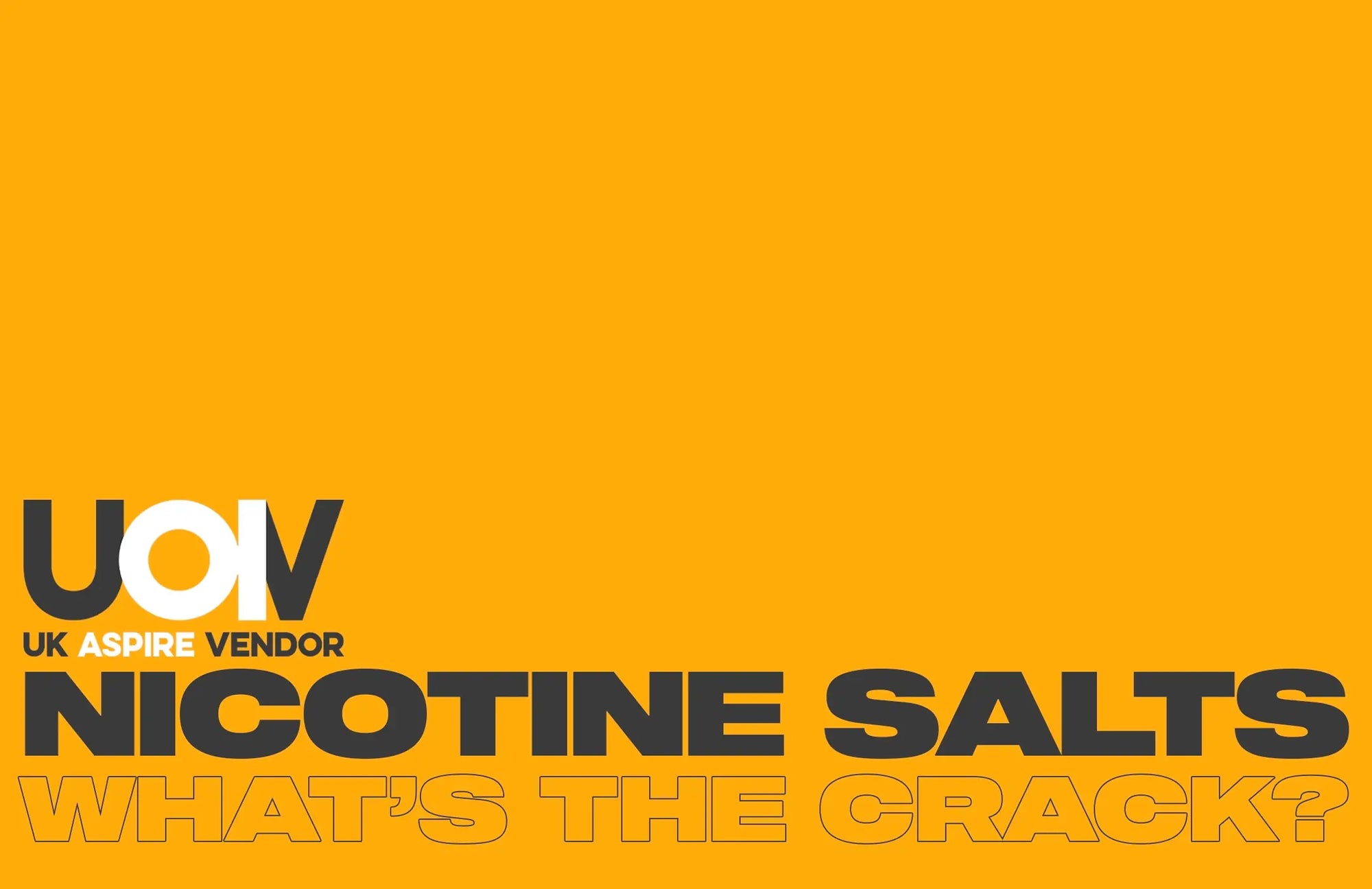 Tired of harsh throat hits and slow nicotine absorption? Try nicotine salts for a much smoother hit and faster absorption. Learn more about the latest e-liquid trends in our latest article.
