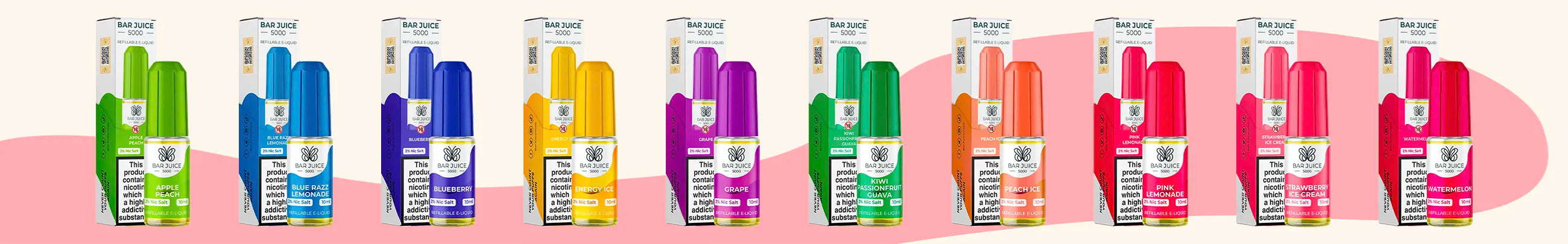 Bar Juice 5000 use only the best ingredients in their 10ml ELiquid vape juices for you and for the planet, so you can feel good whilst satisfying your cravings.