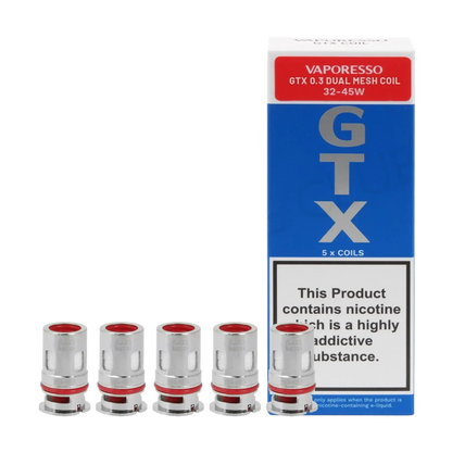 Vaporesso GTX Replacement Coils - 0.3 Dual Mesh ohm