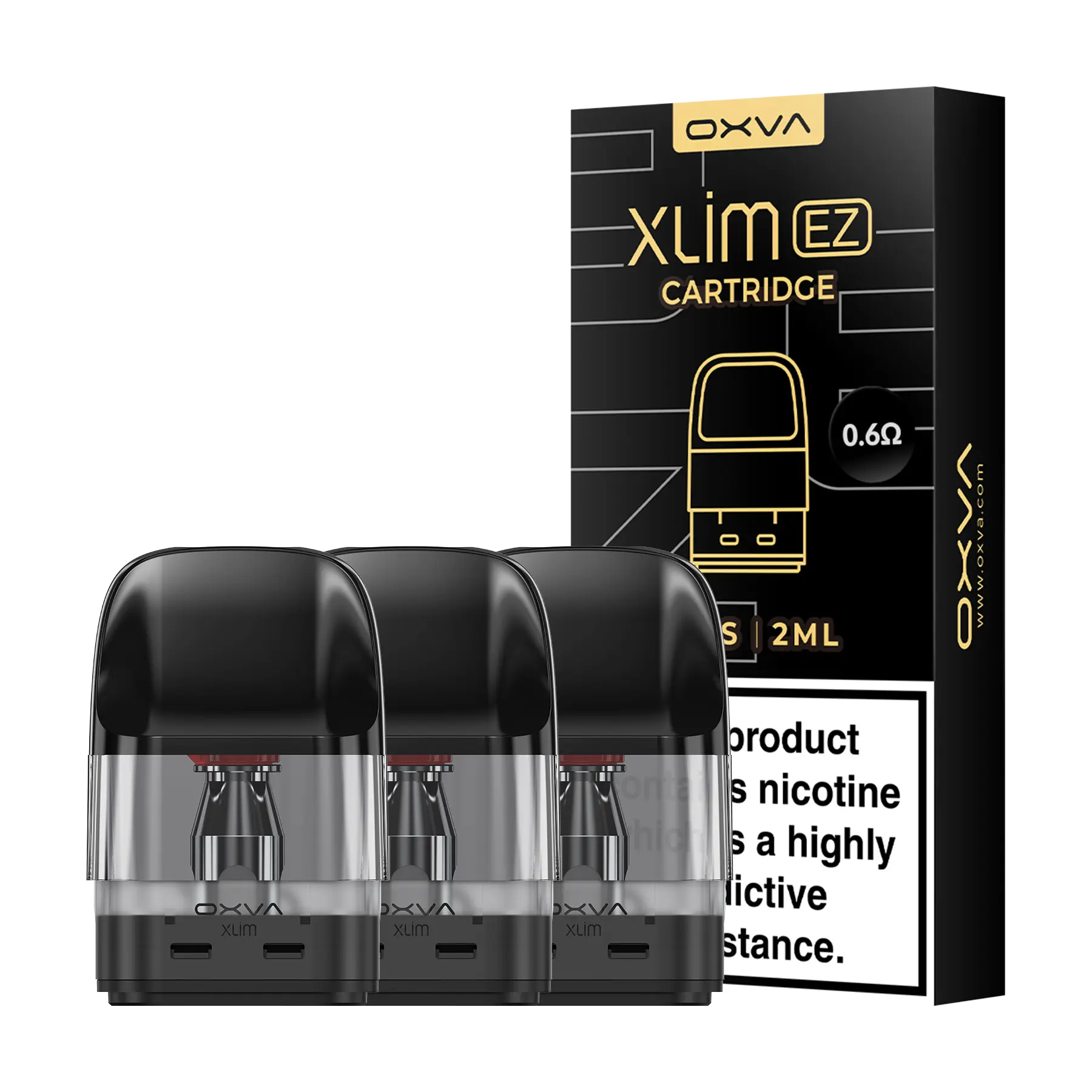 OXVA Xlim EZ Replacement Pods - 0.6 ohm 2ml
