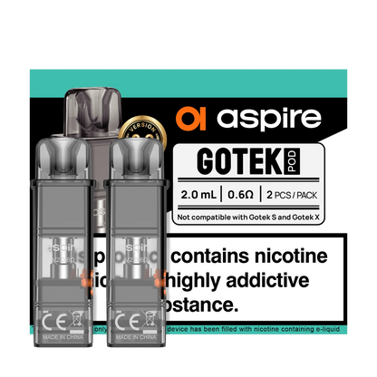 Aspire GoteK Replacement V2 Pods 2 Pack