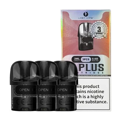 Lost Vape E-Plus Replacement Pods - 0.6 ohm