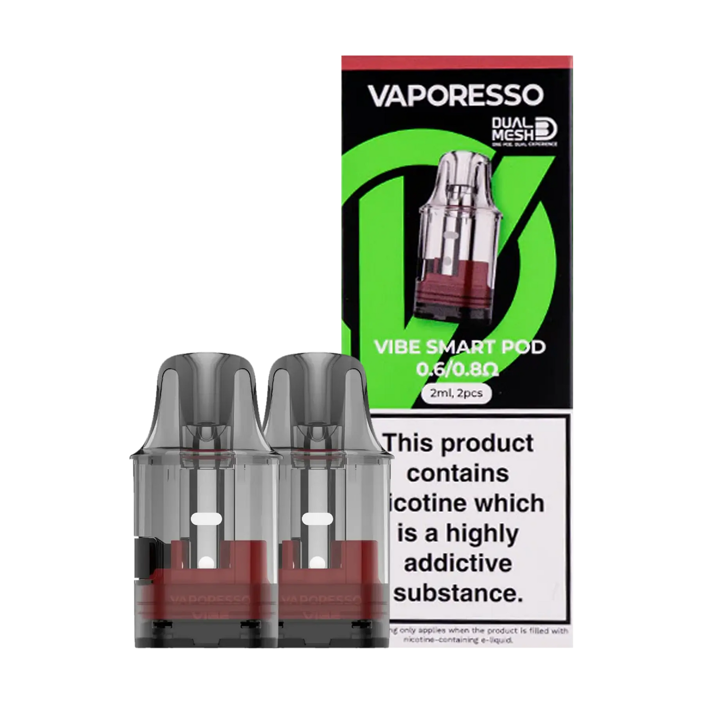 Vaporesso Vibe Dual Smart Replacement Pods - 0.6 & 0.8 ohm