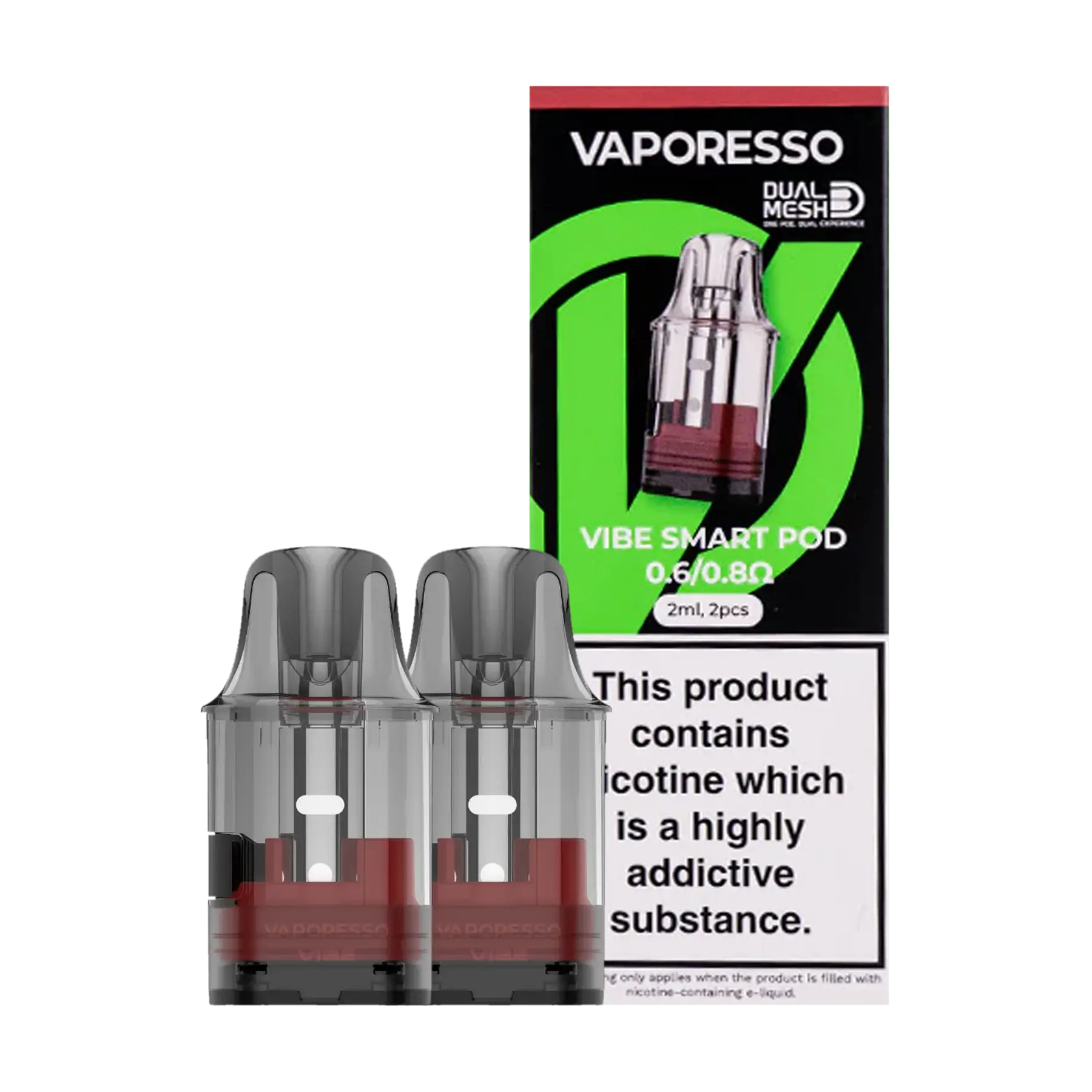 Vaporesso Vibe Dual Smart Replacement Pods - 0.6 & 0.8 ohm