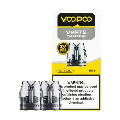 Voopoo Vmate V1 Top Fill Replacement Pods - 0.7 ohm XL