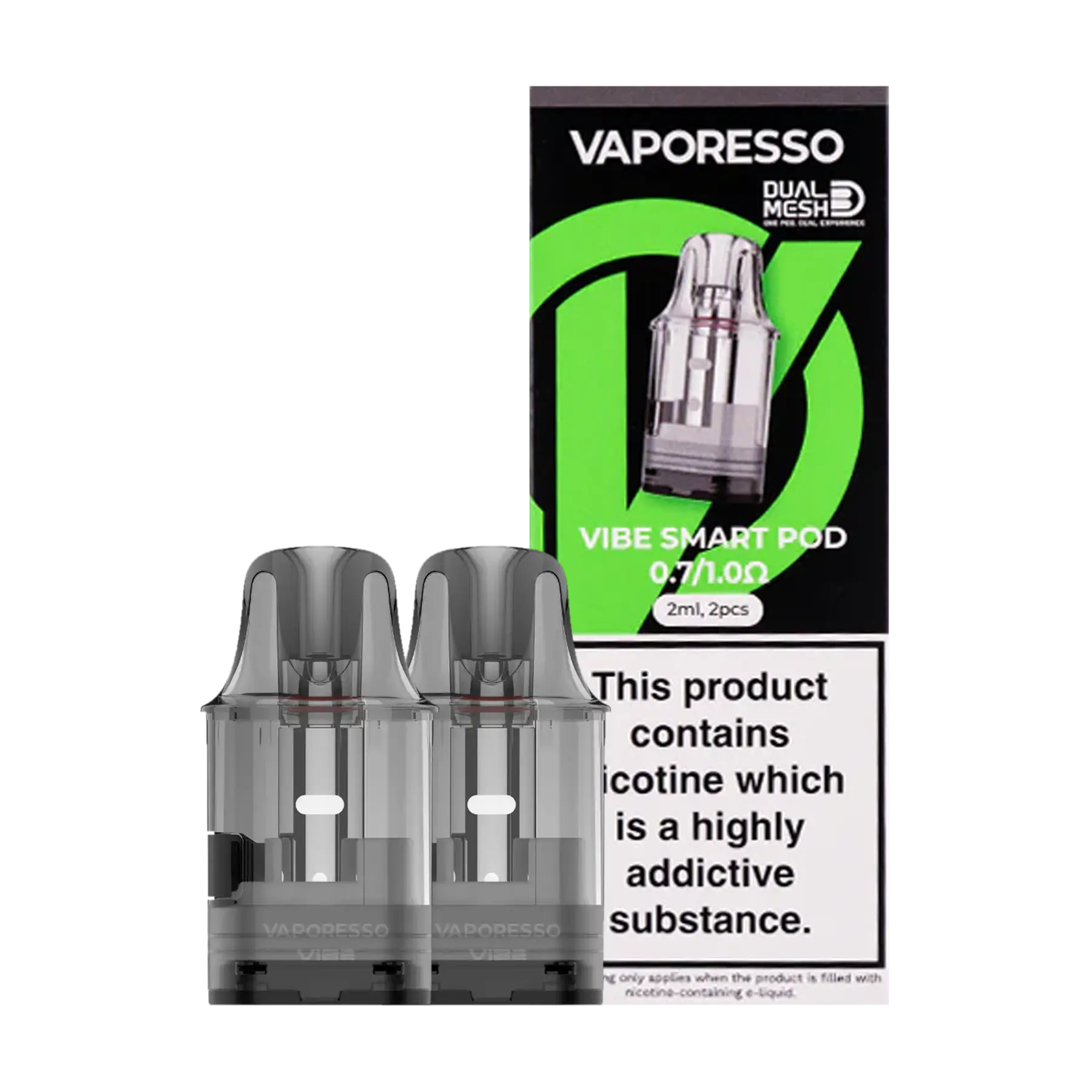 Vaporesso Vibe Dual Smart Replacement Pods - 0.7 & 1.0 ohm