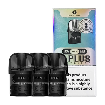 Lost Vape E-Plus Replacement Pods - 0.8 ohm