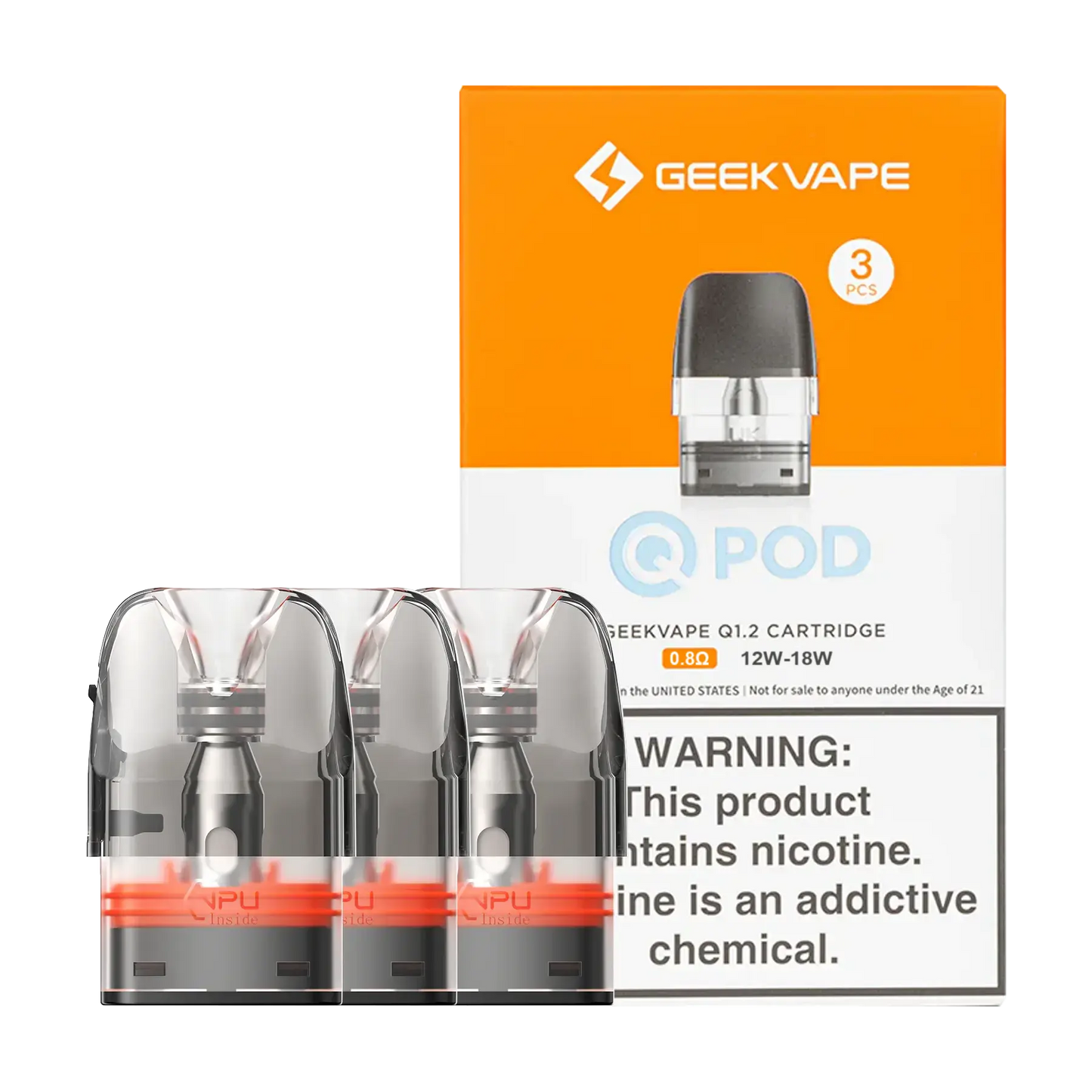 Geekvape Q Cartridge Pods - 0.8 ohm