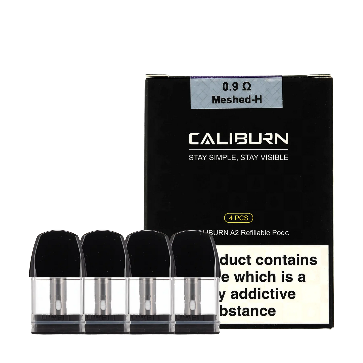 Uwell Caliburn A2 Replacement Pods - 0.9 ohm