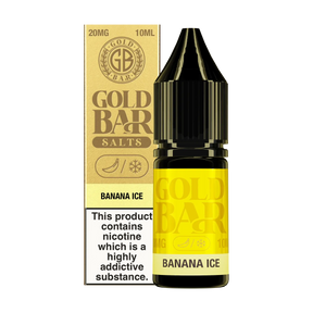 Gold Bar - Banana Ice 10ml E Liquid Nicotine Salt