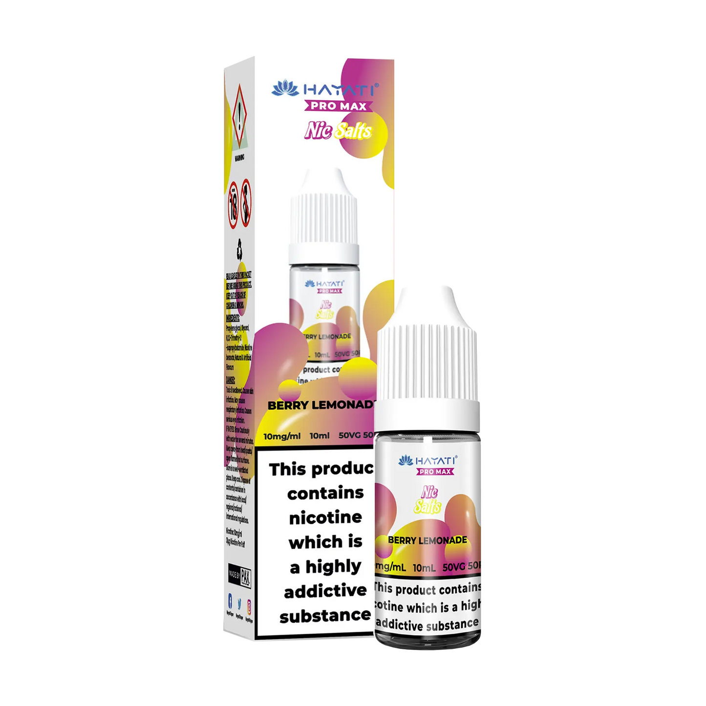 Hayati Pro Max 10ml Nicotine Salt - Berry Lemonade