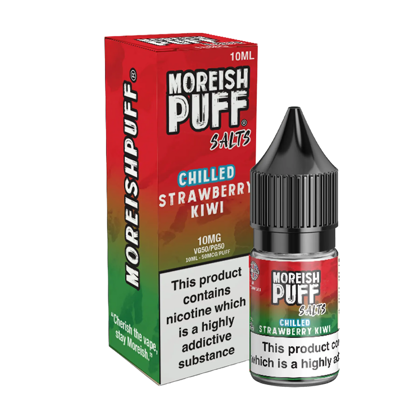Moreish Puff 10ml Nicotine Salt - Strawberry Kiwi