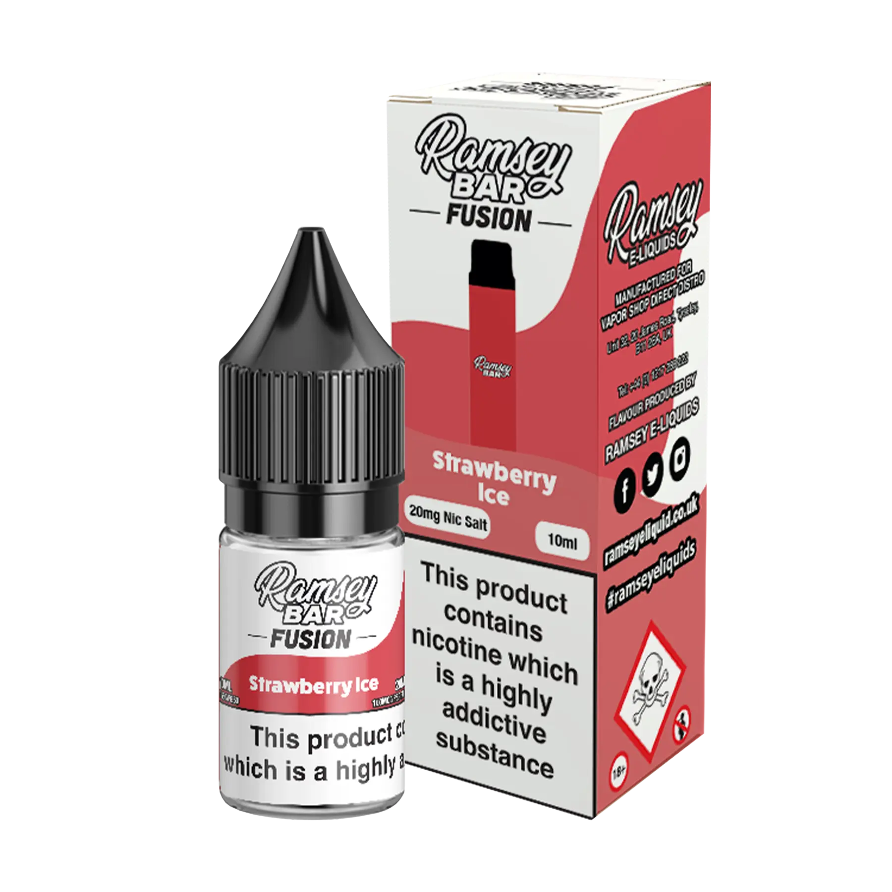 Ramsey Bar Fusion - 10ml E Liquid Nicotine Salt