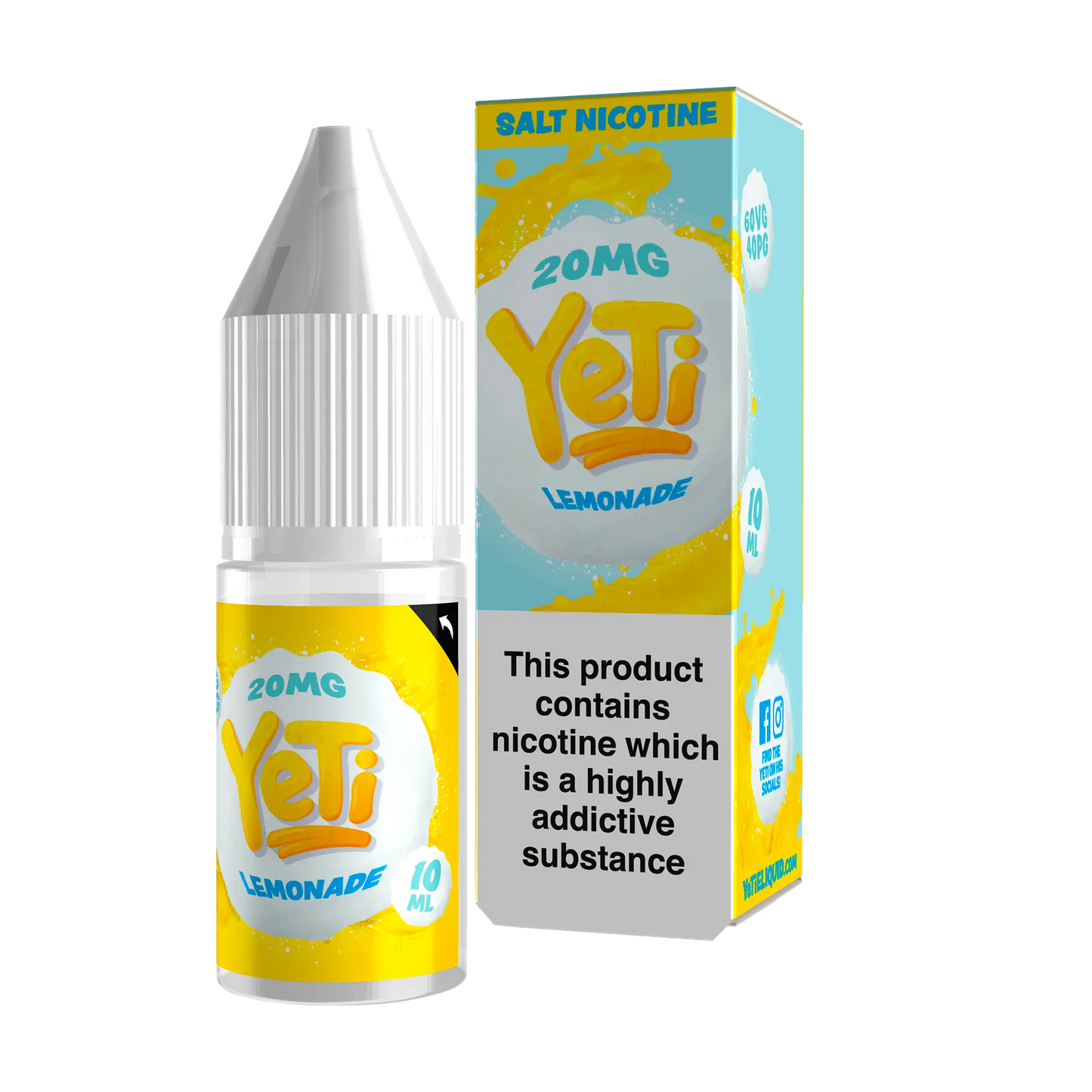 Yeti 10ml Nicotine Salt - Lemonade