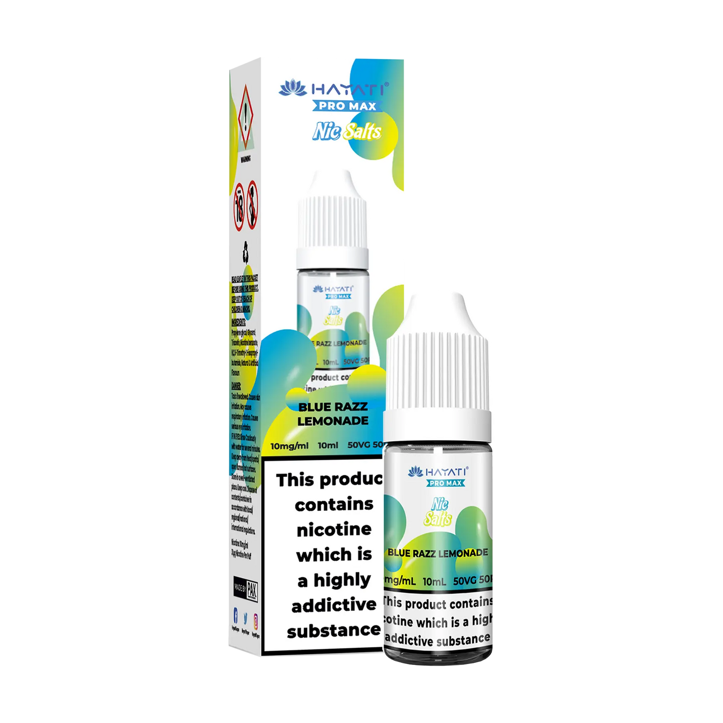 Hayati Pro Max 10ml Nicotine Salt - Blue Razz Lemonade