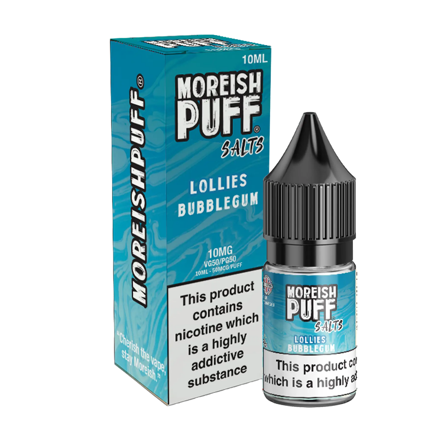 Moreish Puff 10ml Nicotine Salt - Bubblegum