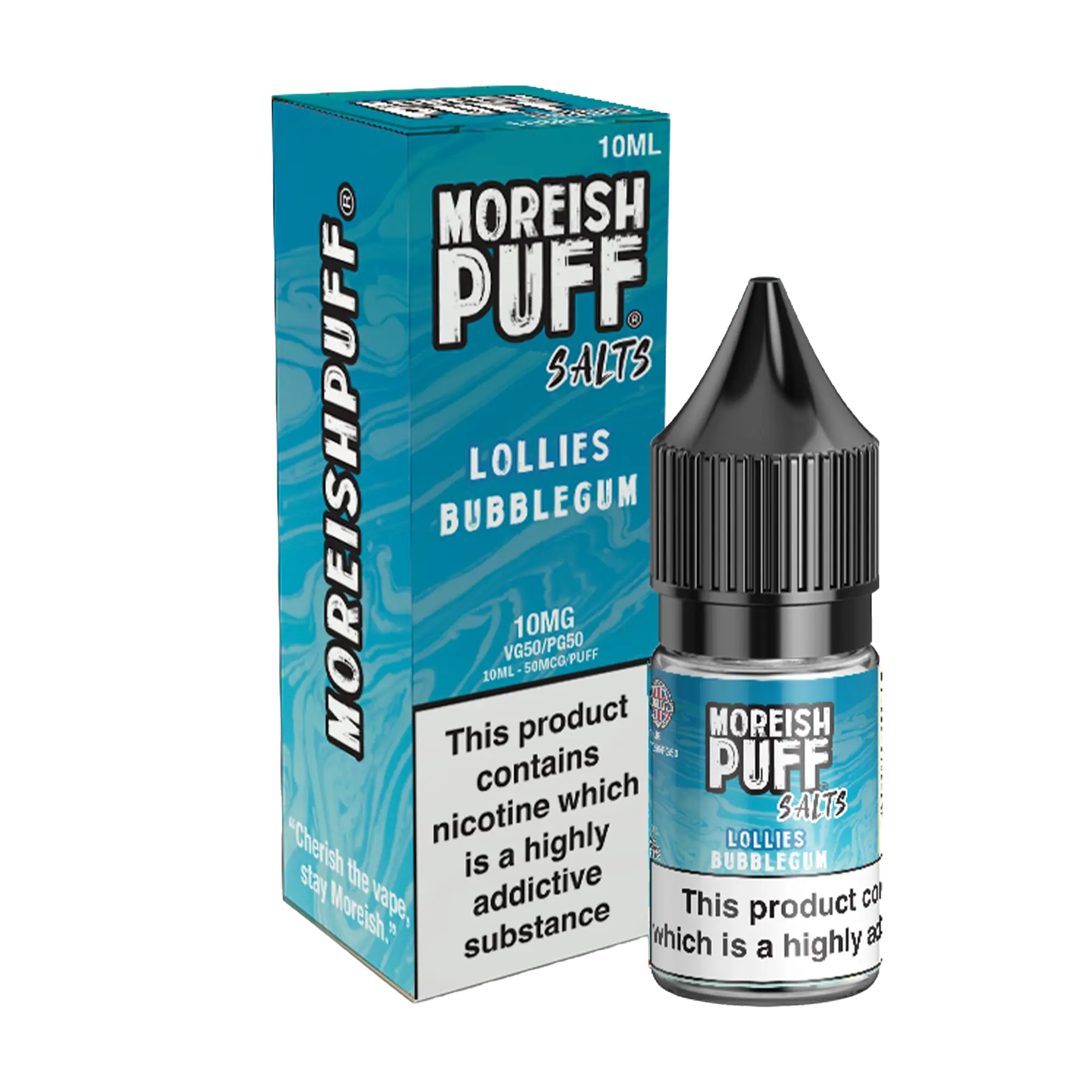 Moreish Puff 10ml Nicotine Salt - Bubblegum