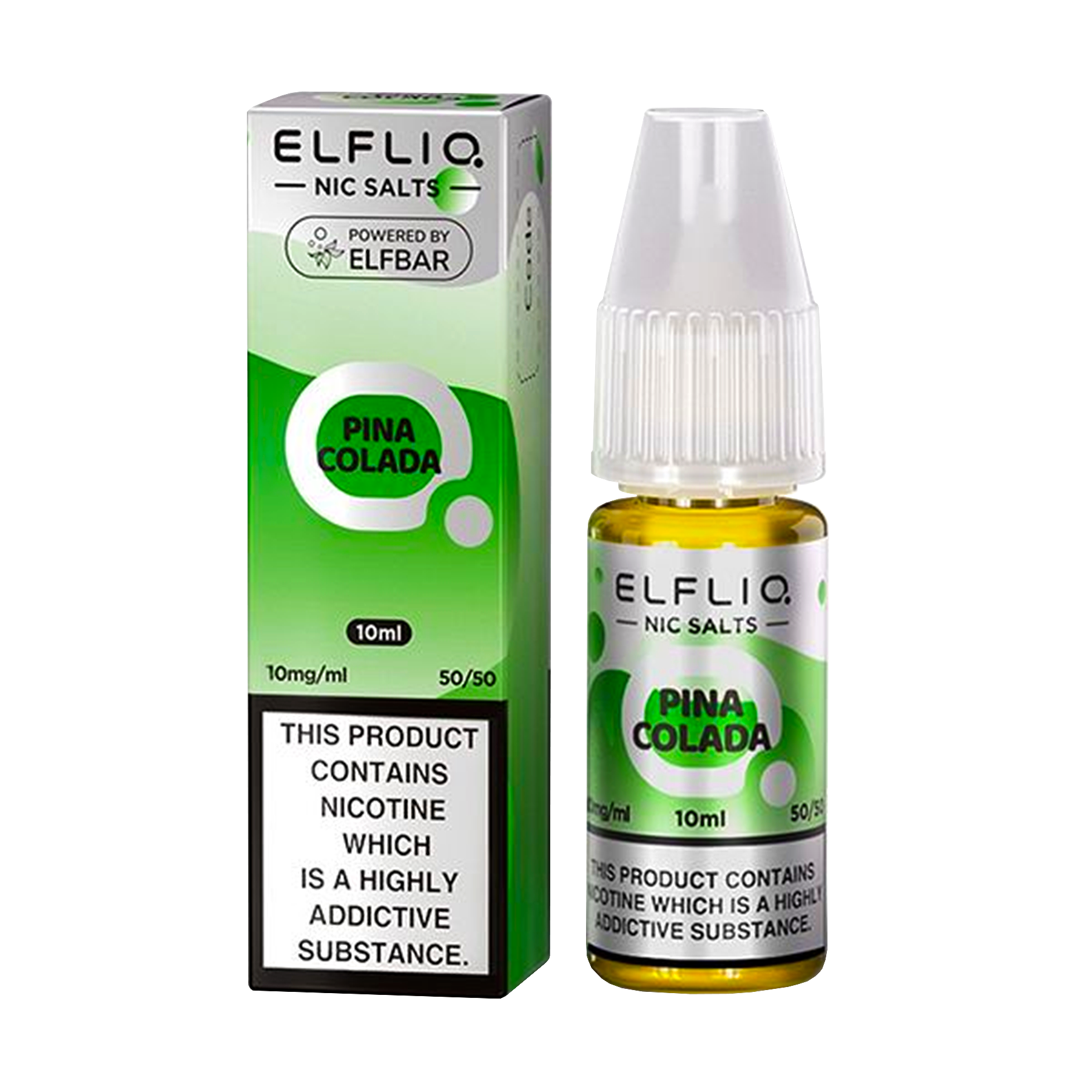 Elfliq: The Official Elf Bar Liquid - Pina Colada 10ml E-Liquid Nicotine Salt