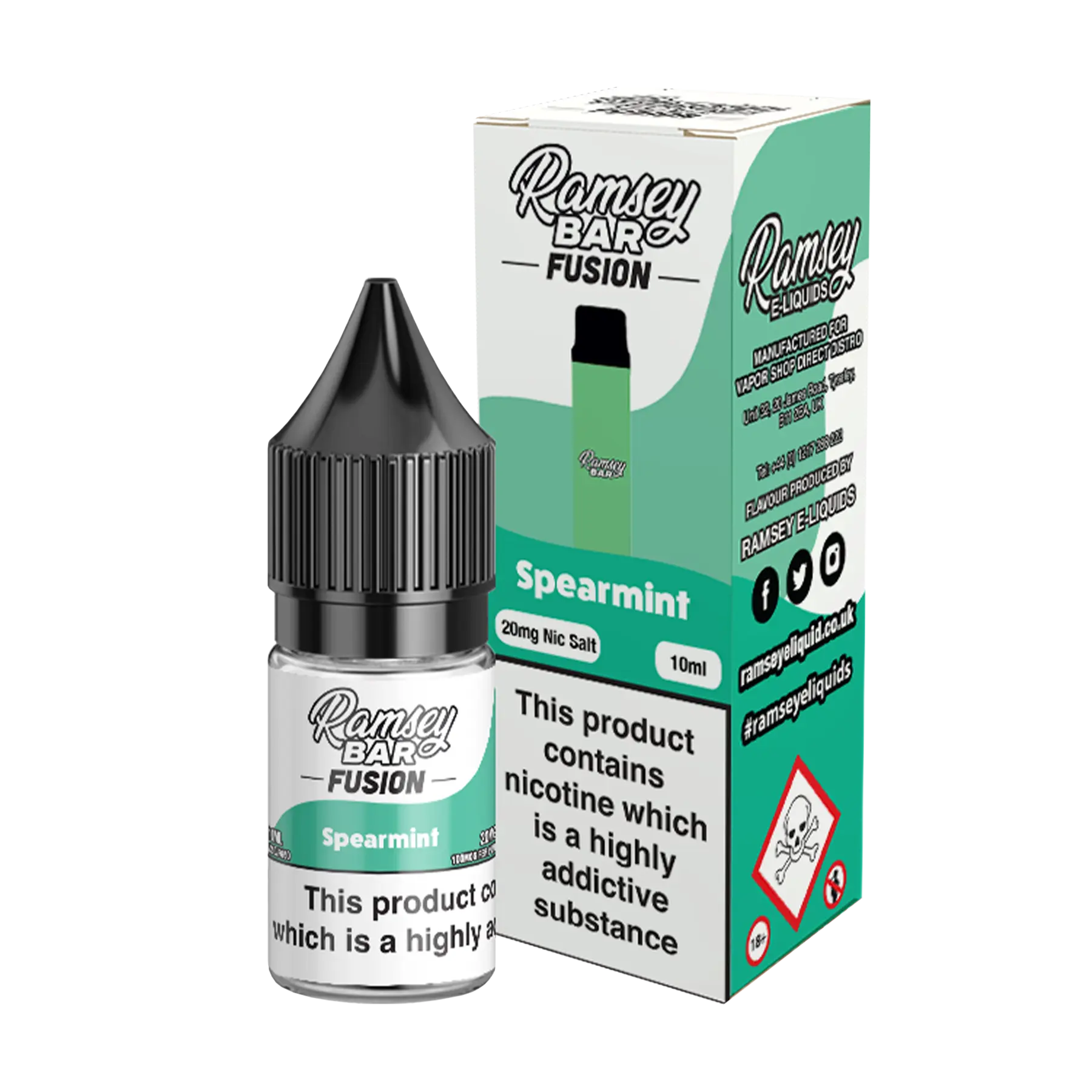 Ramsey Bar Fusion - 10ml E Liquid Nicotine Salt