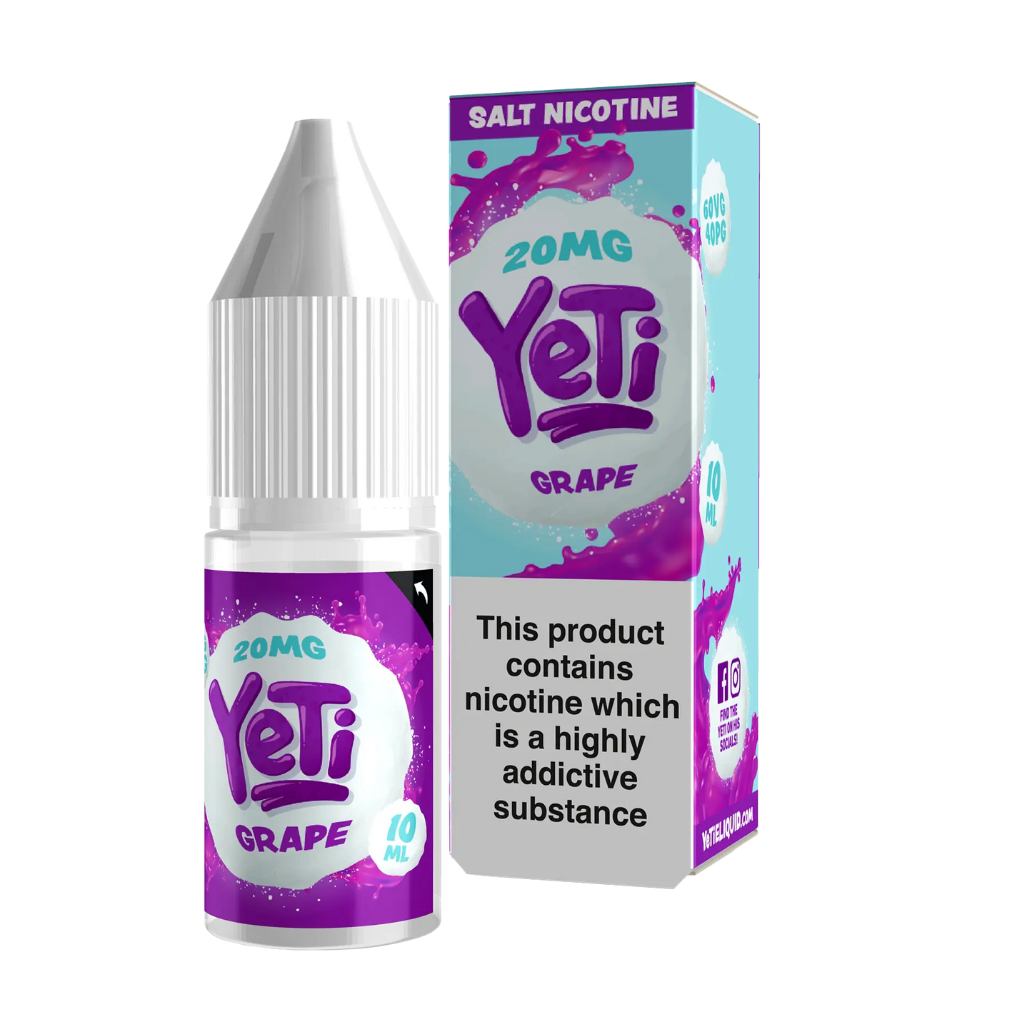 Yeti 10ml Nicotine Salt - Grape