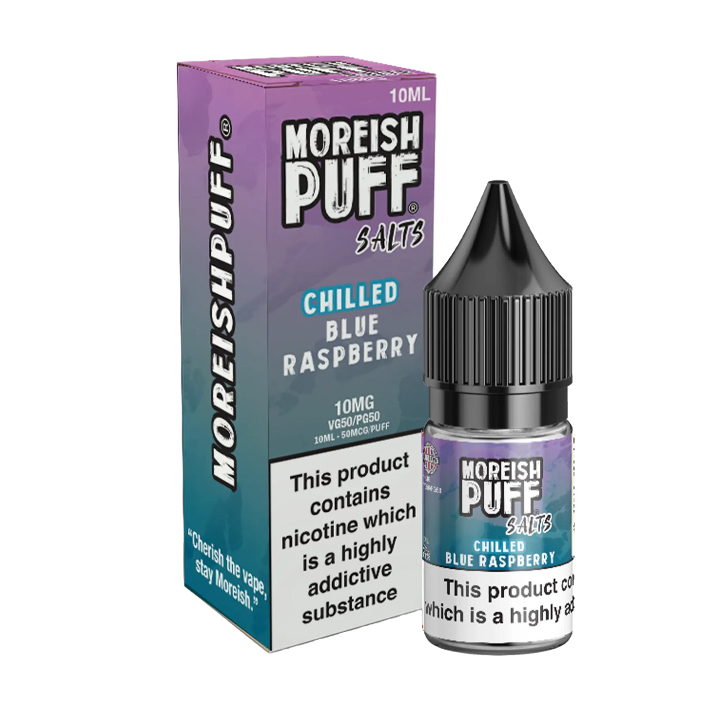 Moreish Puff 10ml Nicotine Salt - Blue Raspberry