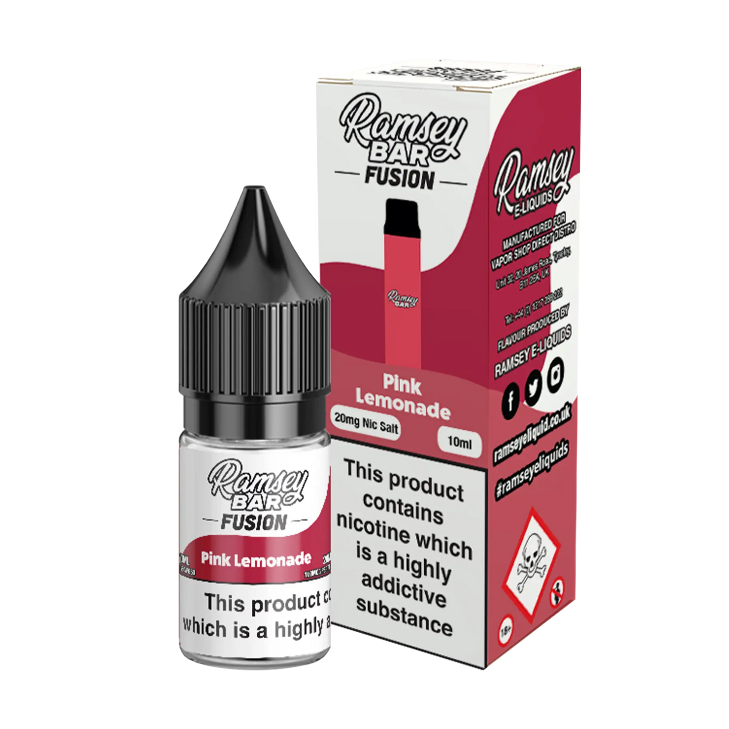 Ramsey Bar Fusion Nicotine Salt - Pink Lemonade