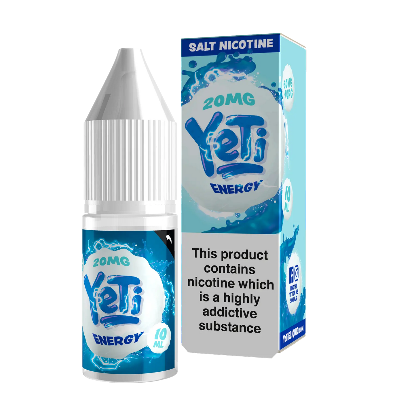 Yeti 10ml Nicotine Salt - Energy