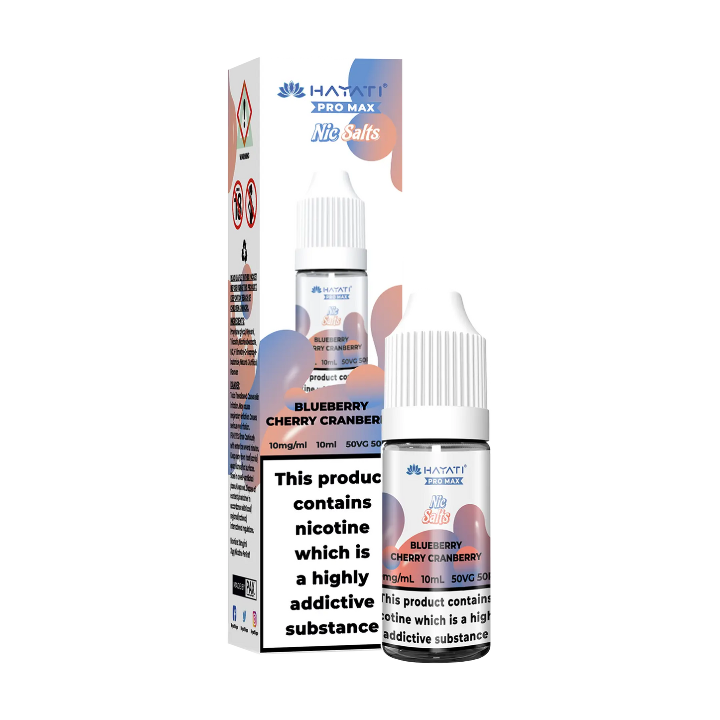 Hayati Pro Max 10ml Nicotine Salt - Blueberry Cherry Cranberry