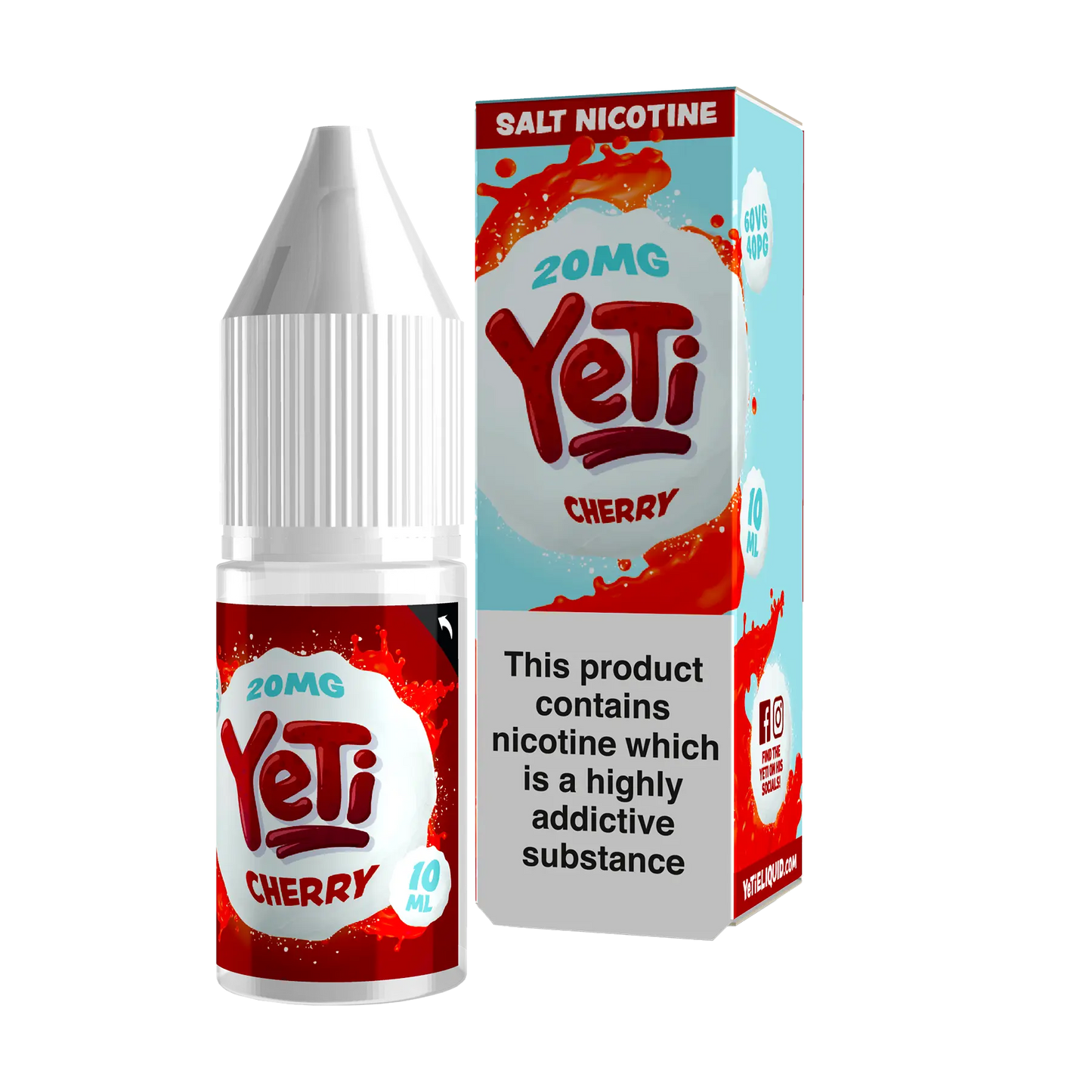 Yeti 10ml Nicotine Salt - Cherry