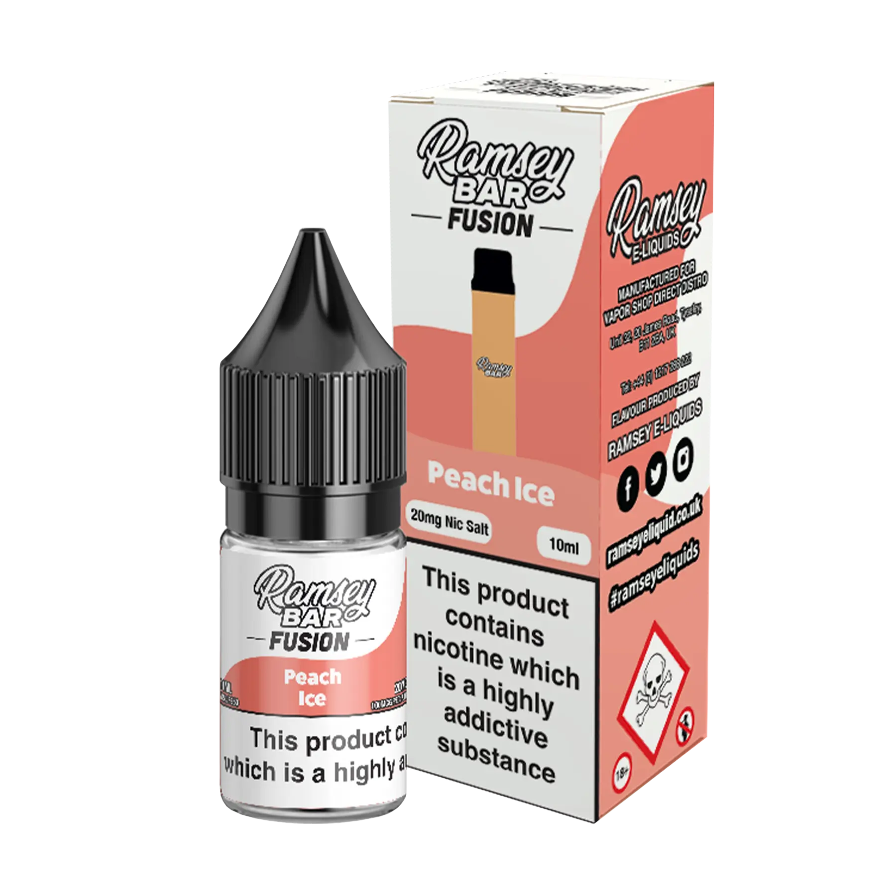 Ramsey Bar Fusion - 10ml E Liquid Nicotine Salt