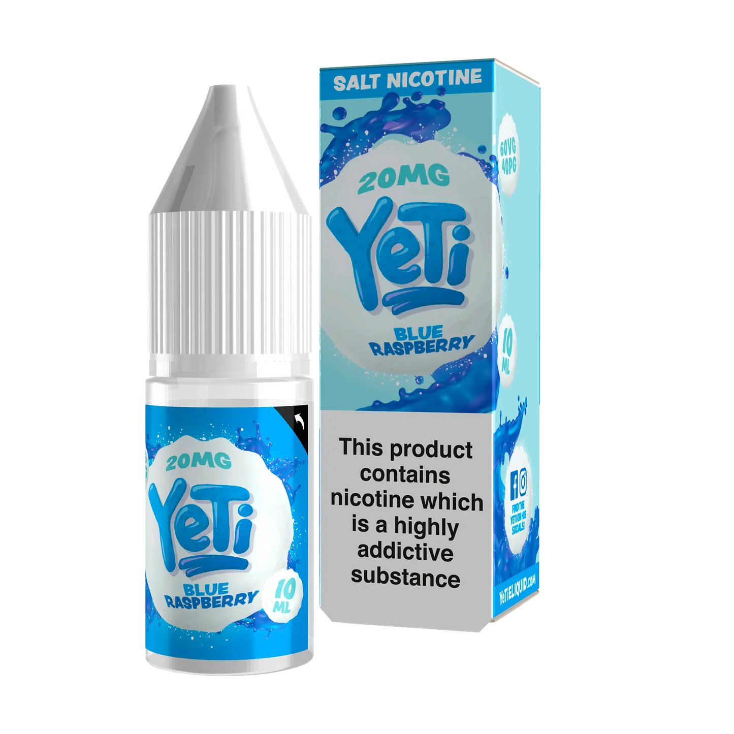 Yeti 10ml Nicotine Salt - Blue Raspberry