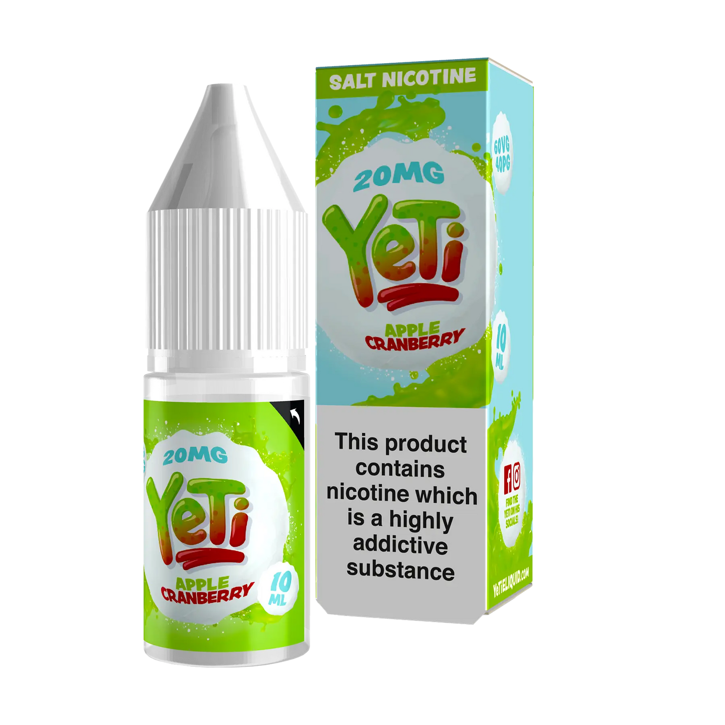 Yeti 10ml Nicotine Salt - Apple Cranberry